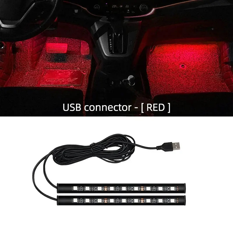 2 in 1 LED Ambiente-Beleuchtung für Auto