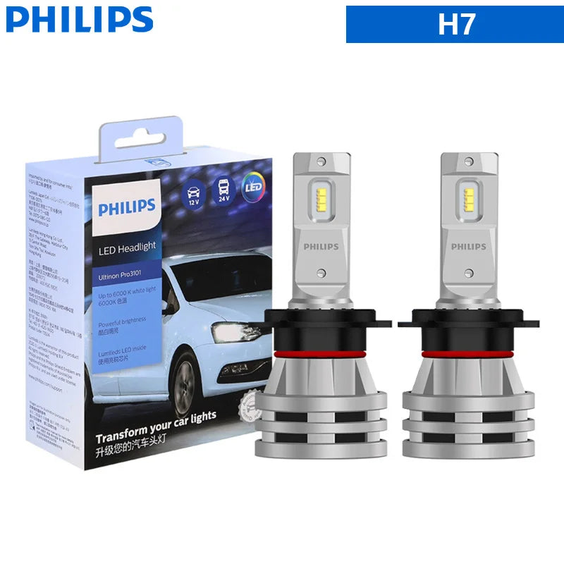 Philips LED Scheinwerfer H1 H3 H4 H7 H11 Ultinon Pro3101