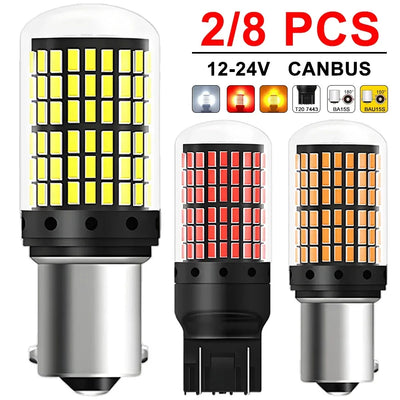 CANBUS T20 7443 P21W LED Birne 6500K Weiss – SwissGlanzGarage Autopflege Schweiz