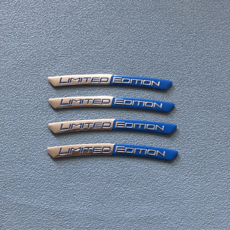 Aluminium Limited Edition Felgenaufkleber