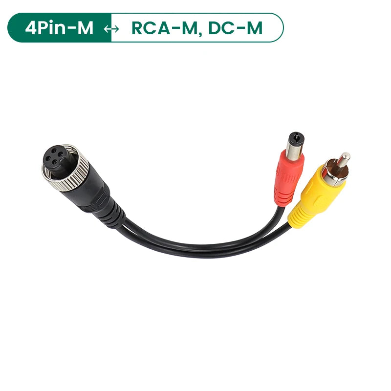 GreenYi 4Pin Aviation Stecker zu RCA AV Kabel