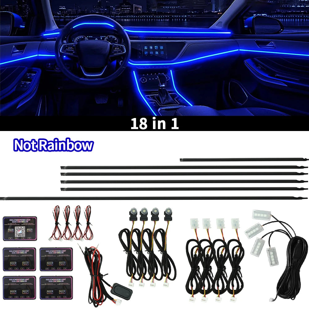 18in1 Full Color LED Ambientebeleuchtung RGB