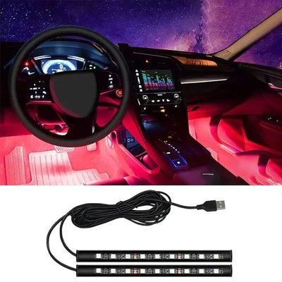USB Auto-Innenraum-Ambientebeleuchtung – mit LED-Licht – SwissGlanzGarage Autopflege Schweiz