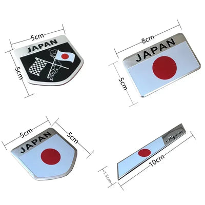 Japan Flaggen Emblem Metall-Abzeichen – SwissGlanzGarage Autopflege Schweiz