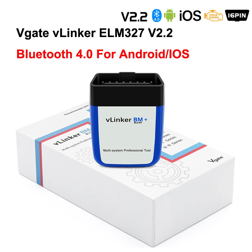 Vgate vLinker BM+ ELM327 OBD2 Scanner