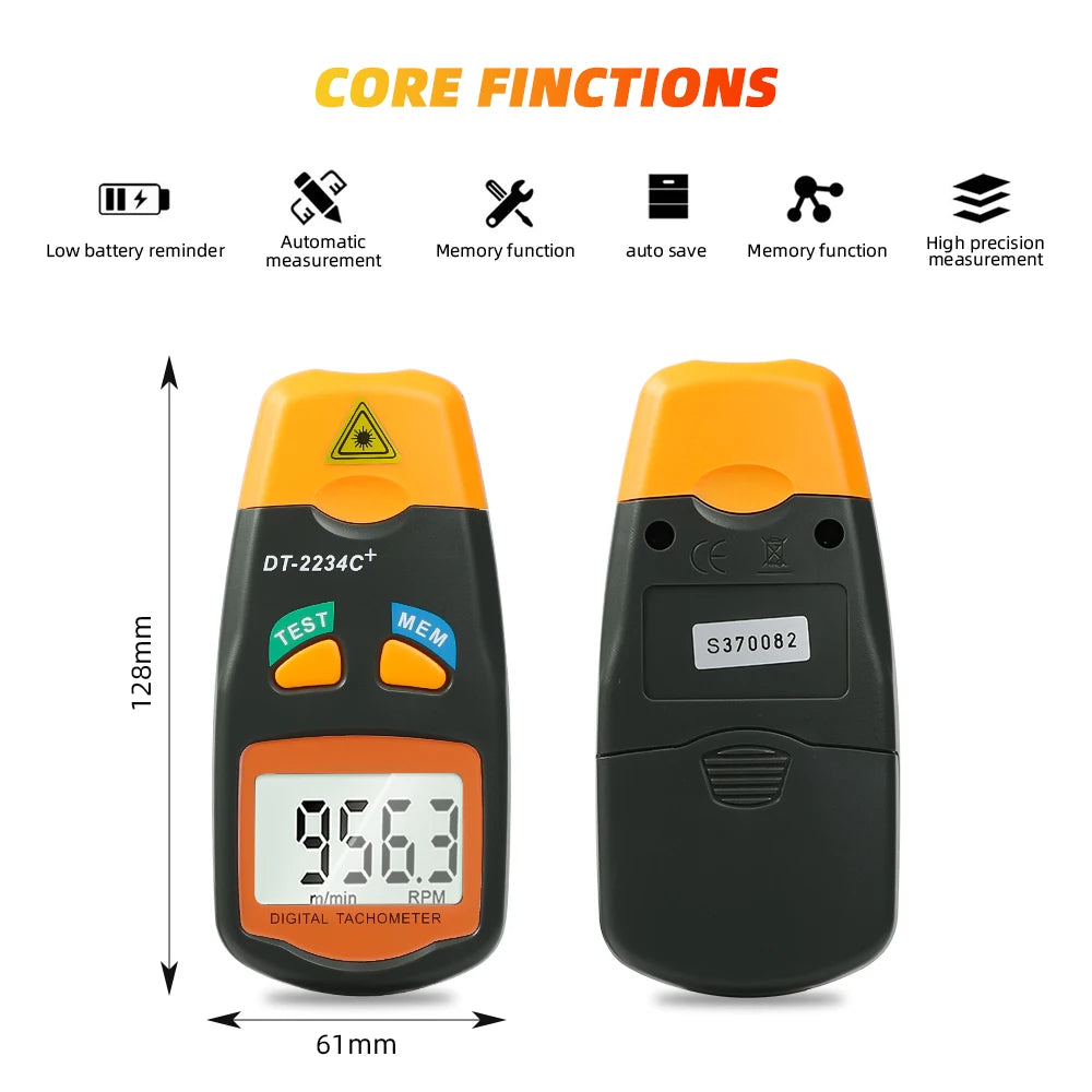Digitaler Laser Tachometer DT-2234C