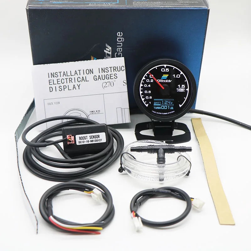 GReddi Boost Gauge Water Temp 7 Farben LCD Display