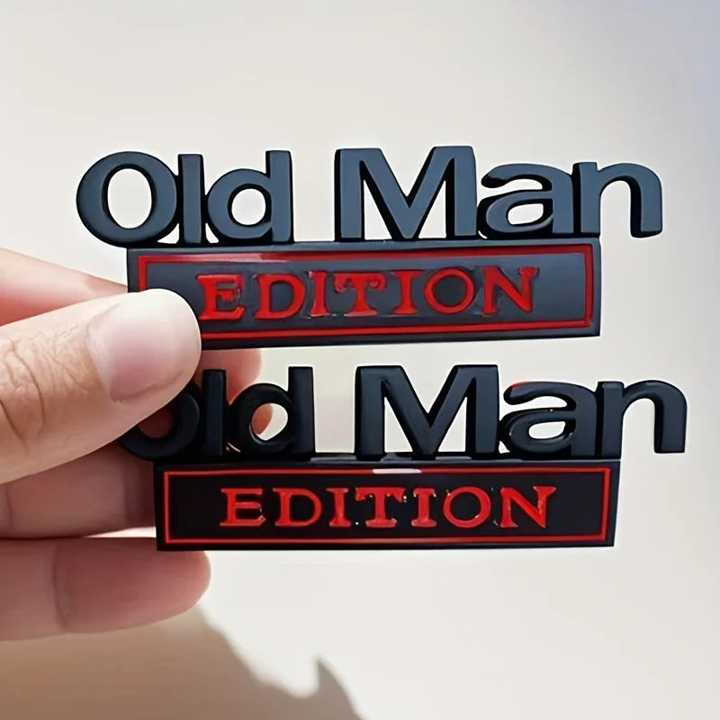 Old Man Edition 3D Emblem Aufkleber