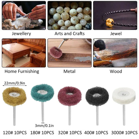 Buffing Wheel Set 10 Stück – SwissGlanzGarage Autopflege Schweiz