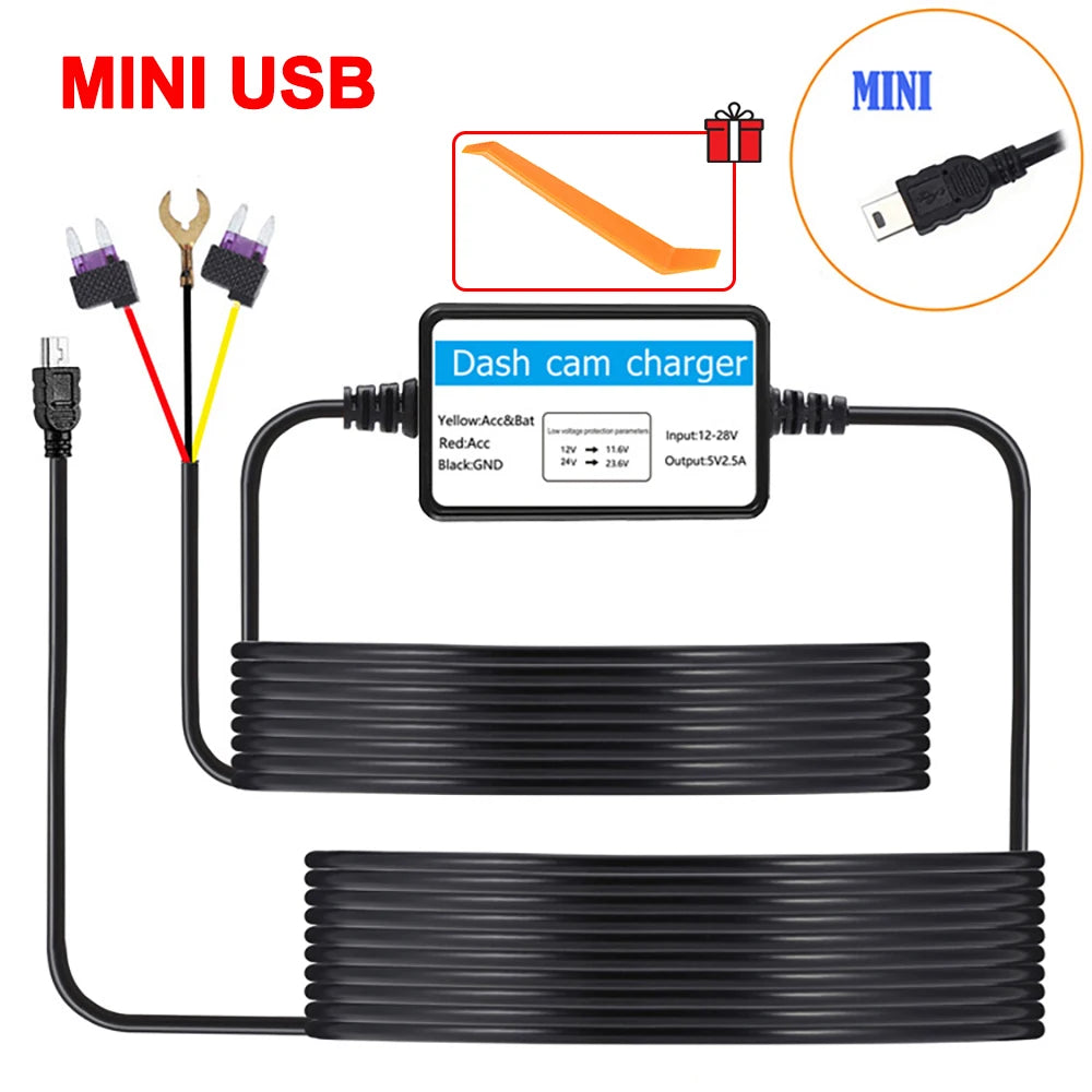 24H Parküberwachung Dashcam Hardwire Set