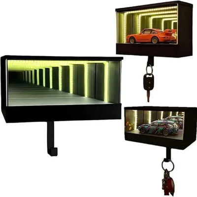 3D-gedruckter Schlüsselhalter mit LED-Halterung – SwissGlanzGarage Autopflege Schweiz