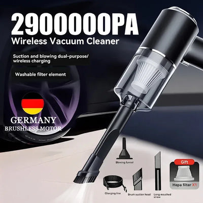 CENRR Kabelloser Auto-Staubsauger 98000PA – mit kabellosem – SwissGlanzGarage Autopflege Schweiz