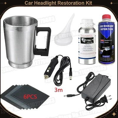 Auto Headlight Repair Fluid Set – SwissGlanzGarage Autopflege Schweiz