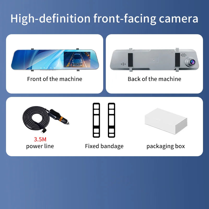 Dashcam-Halterung 3-Kanal 4K UHD – für den Rückspiegel