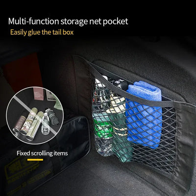 Auto-Rücksitz-Organizer Oxford-Stoff – als Netztasche – SwissGlanzGarage Autopflege Schweiz
