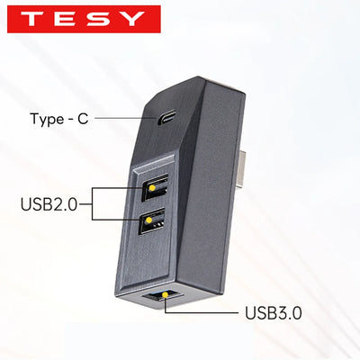 TESY USB Hub für Tesla Model Y – SwissGlanzGarage Autopflege Schweiz