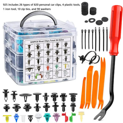 Auto Clips Set 820 Stück – SwissGlanzGarage Autopflege Schweiz