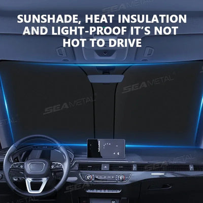 Faltbarer Auto-Sonnenschutz mit UV-Abwehr – – SwissGlanzGarage Autopflege Schweiz