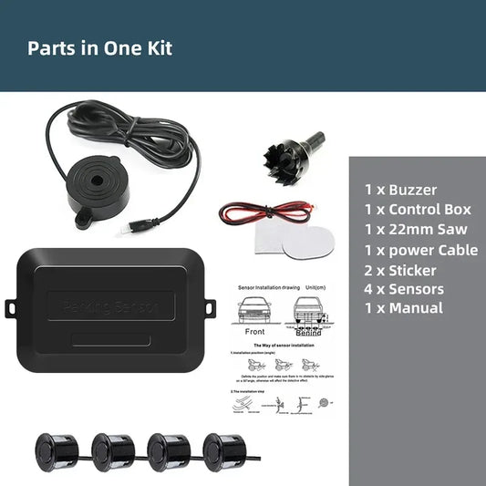 Parksensor Set 4 Sensoren Radar Ton – SwissGlanzGarage Autopflege Schweiz
