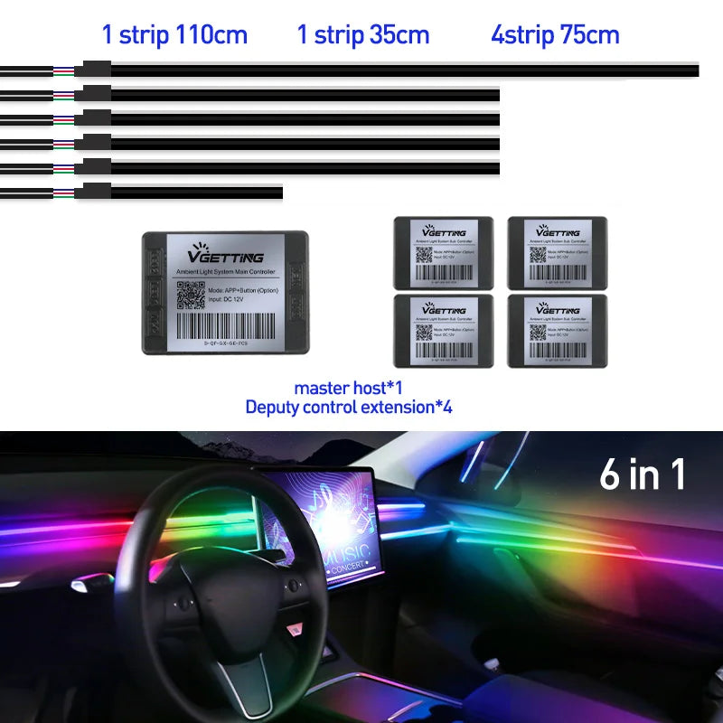 Full Color Streamer LED Innenraumbeleuchtung