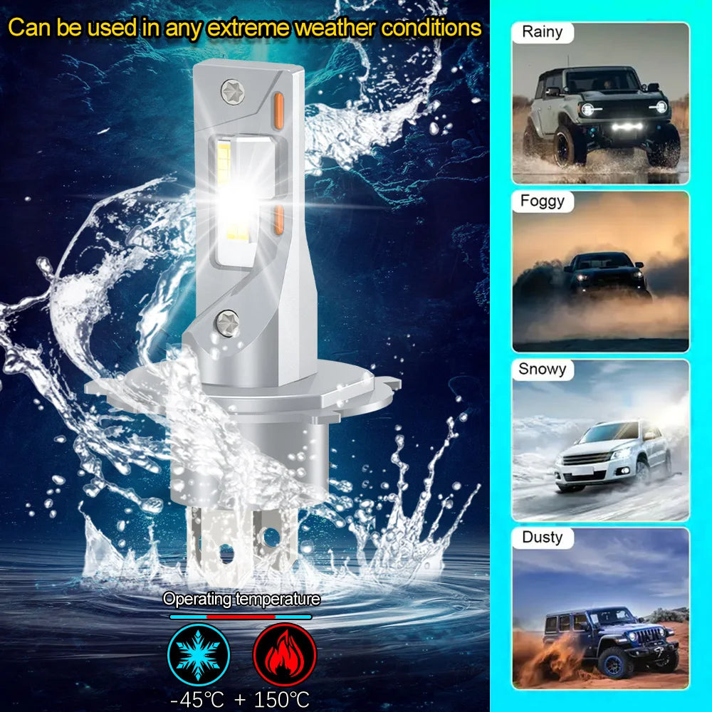 H1 + H7 LED Scheinwerfer 300W – SwissGlanzGarage Ansicht 6