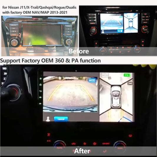 SINOSMART Android GPS für Nissan Qashqai J11 – SwissGlanzGarage Ansicht 2