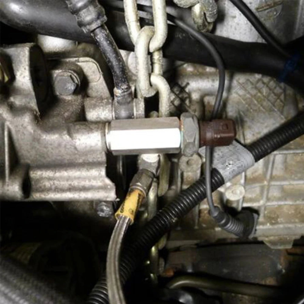 Edelstahl 1/8'' BSPT Öl-Drucksensor Tee-Adapter – SwissGlanzGarage Ansicht 6
