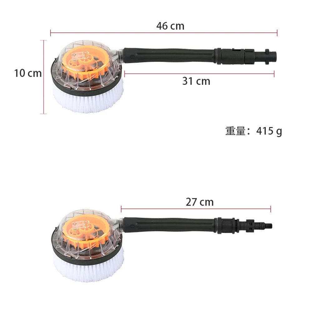 HIgh Pressure Washer Brush Rotatable Brush For Parkside Karcher Lavor Car Washer Wheel Window Cleaning Car Wash Shop Acc