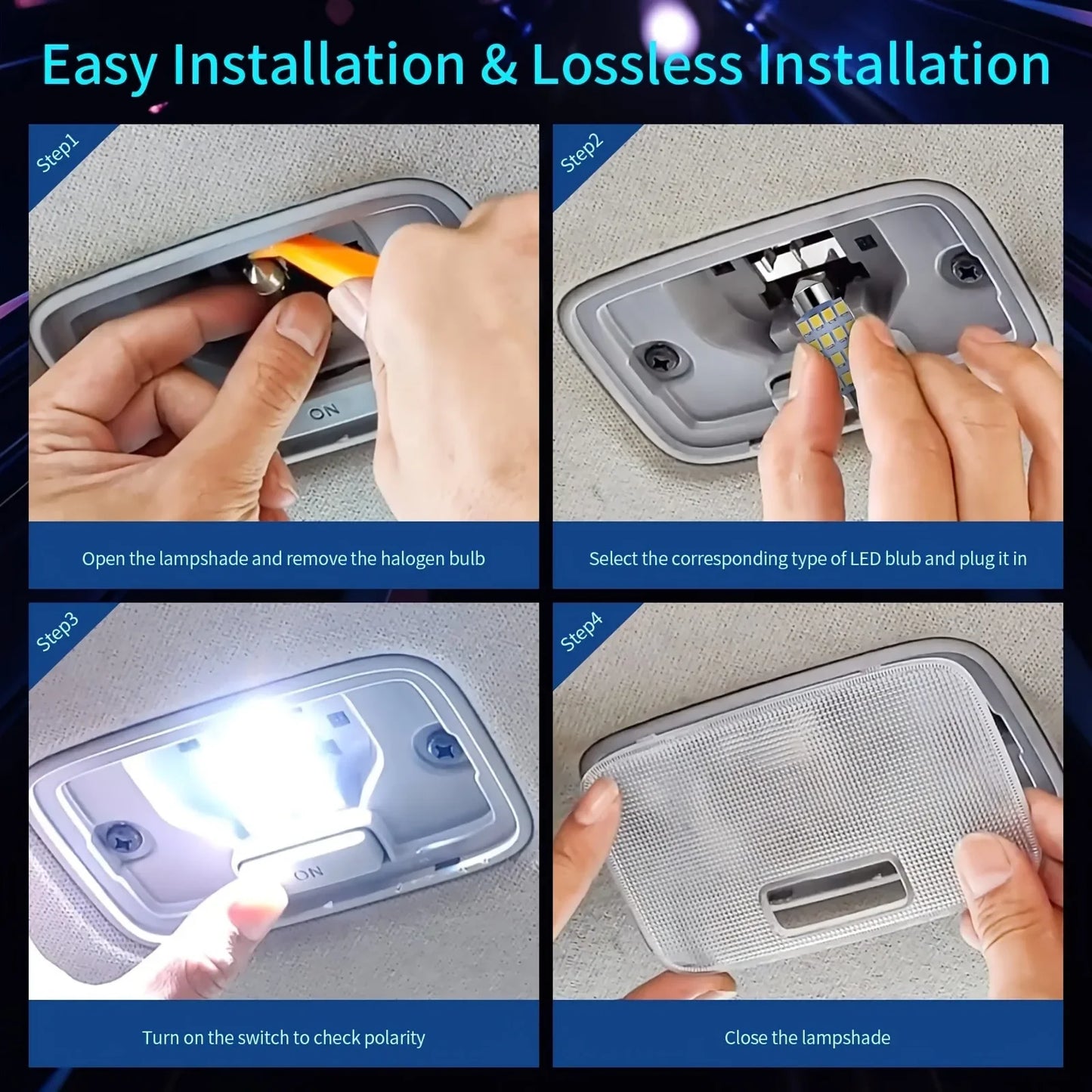 T10 5050 LED Innenraumbeleuchtung Set – SwissGlanzGarage Ansicht 6