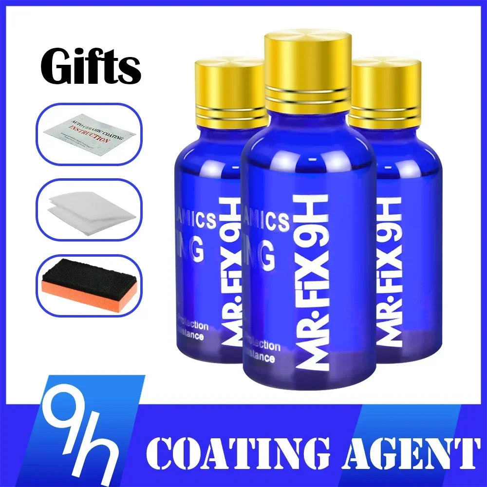 3PCS 9H Auto Flüssigkeit Keramik Mantel Super Hydrophobe Glas Beschichtung Set P