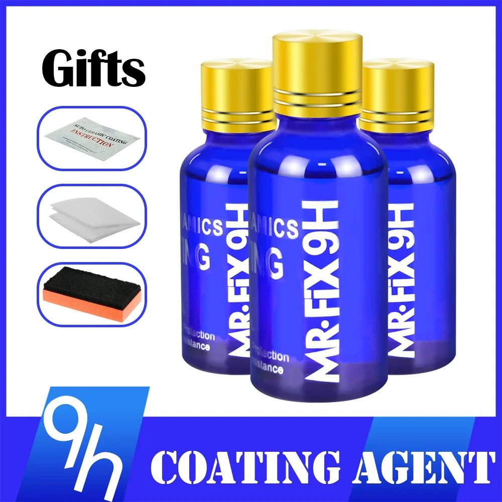 3PCS 9H Auto Flüssigkeit Keramik Mantel Super Hydrophobe Glas Beschichtung Set P