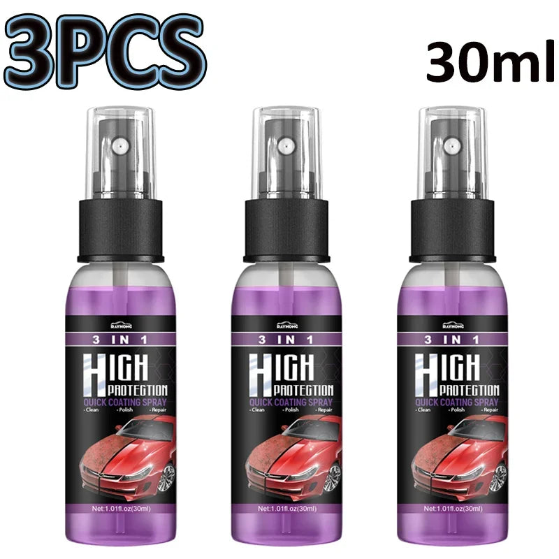 1/3PC Auto Keramik Beschichtung Spray 3In1 Schnell Beschichtung Spray Hohe Schut