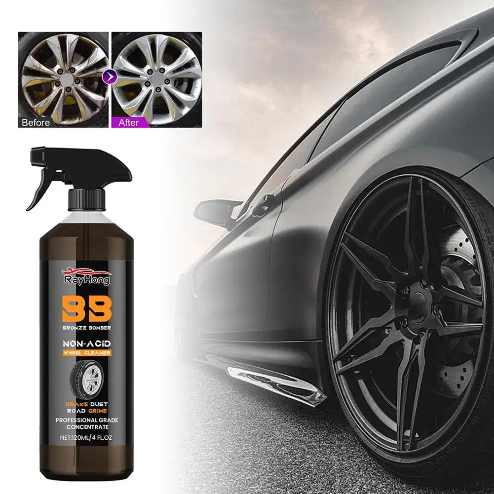 120 ml Auto-Radreiniger, Radreiniger, effektive Felgenpflege und Reifenreiniger,