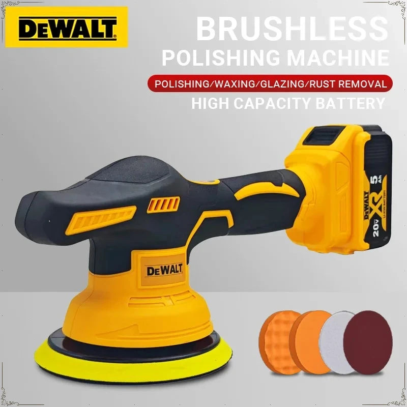 Dewalt Akku-Auto-Poliermaschine mit 8 Gängen und digitaler Anzeige, elektrische