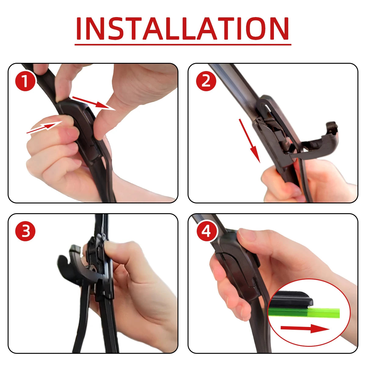 Universal J-Haken Scheibenwischer Set – SwissGlanzGarage Ansicht 6