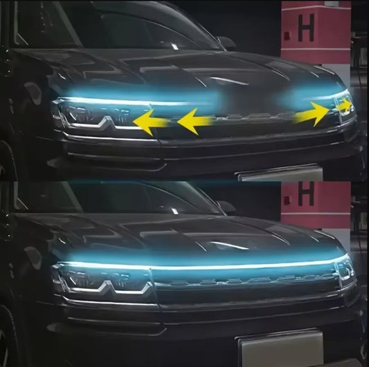 LED Scheinwerfer-Streifen für Motorhaube – SwissGlanzGarage Ansicht 2