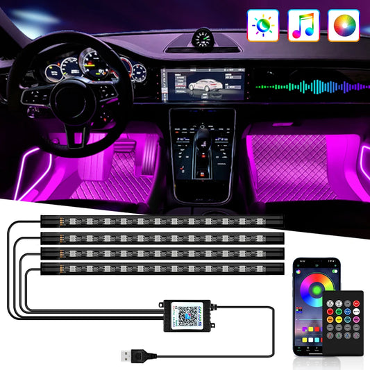 LED Fussraumbeleuchtung Set – SwissGlanzGarage Ansicht 2