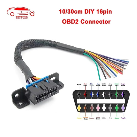 OBD2 Verlängerungskabel 16pin 10/30cm – SwissGlanzGarage Ansicht 2