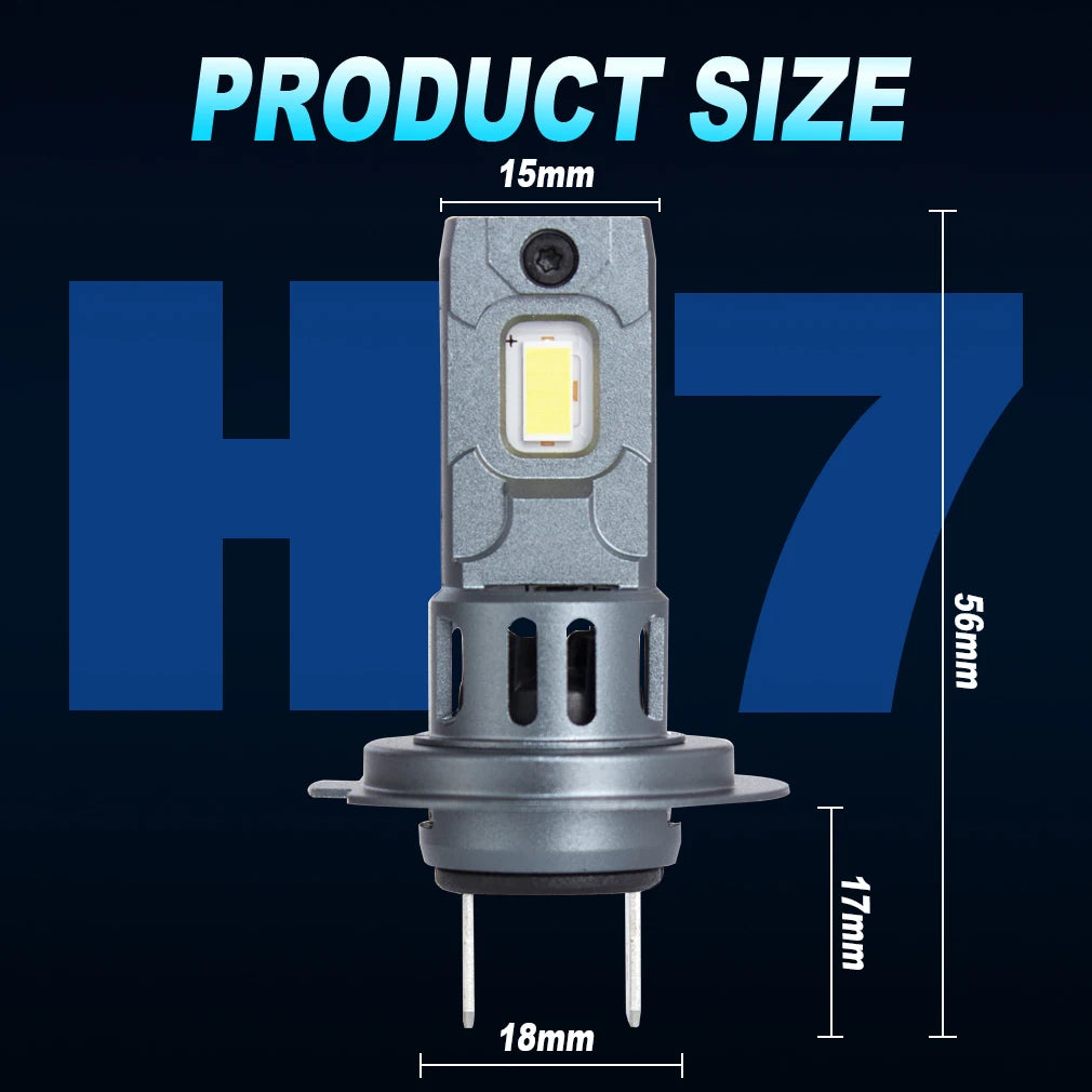 Mini H7 LED Scheinwerfer 20000LM kabellos 120W – SwissGlanzGarage Ansicht 6