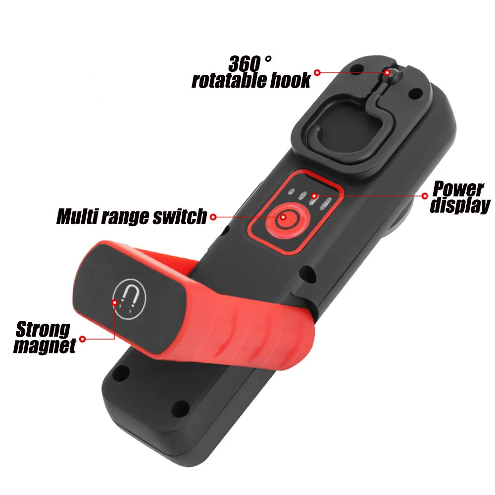 LED Scanlampe 2400mAh 500LM mit Magnet – SwissGlanzGarage Ansicht 6
