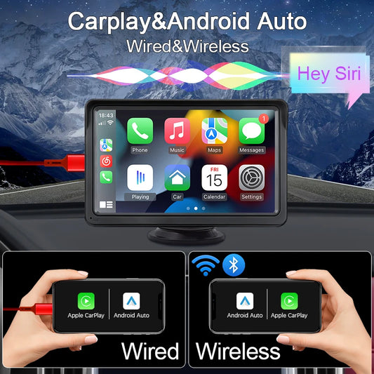Hippcron 7 Zoll CarPlay Multimedia-Player – SwissGlanzGarage Ansicht 2
