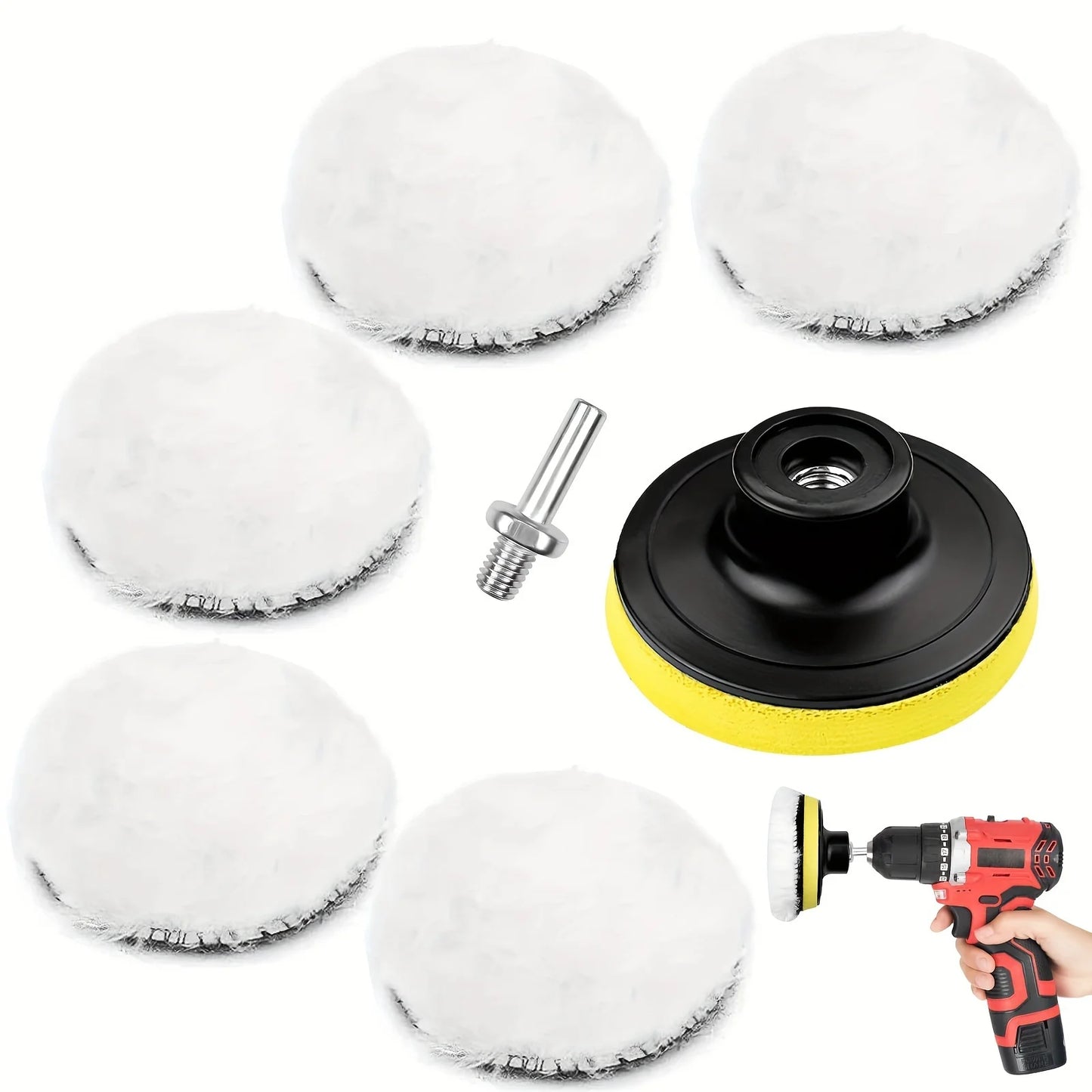 Auto Wolle Polieren Disc Auto Wachsen Polieren Polieren Werkzeuge 75mm Autolack