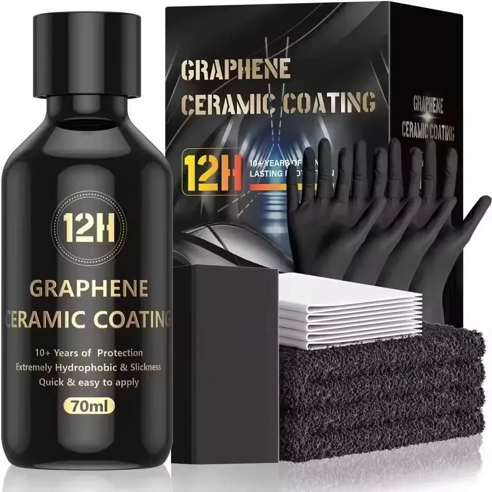 12H Graphen-Keramikbeschichtung für Autos (70 ml), 10+ Jahre lang anhaltender Sc