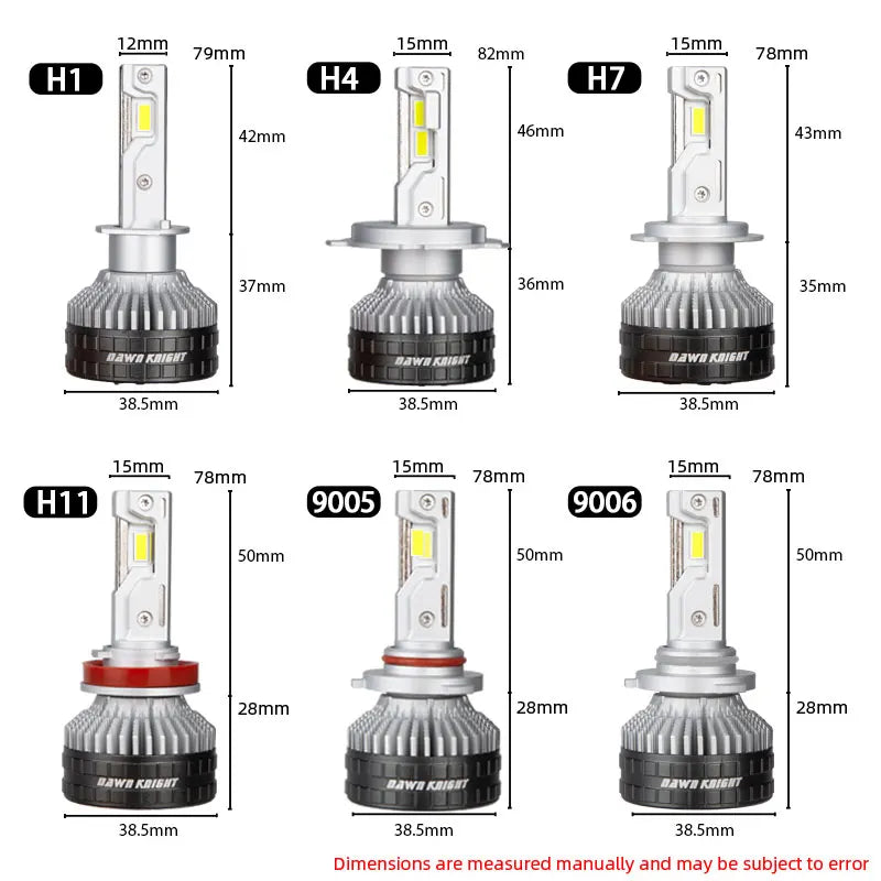 DAWNKNIGHT K9C Pro H7 H4 H11 LED Lampe – SwissGlanzGarage Ansicht 6