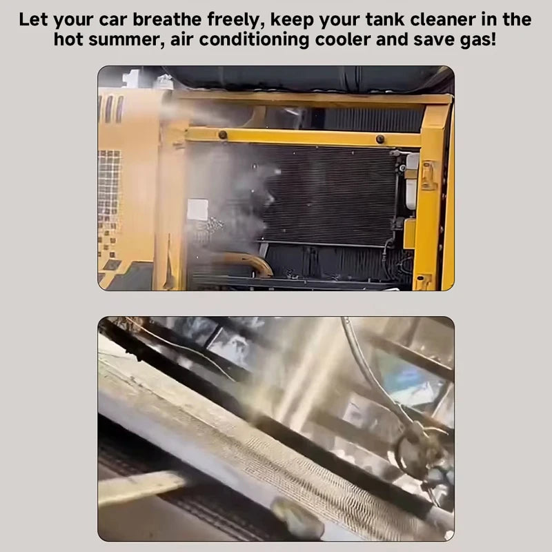 Heavy-Duty Vehicle Water Tank Removal-Free Radiator Condenser Cleaning Tool Water and Steam Dual-Use With 1/4 for Large