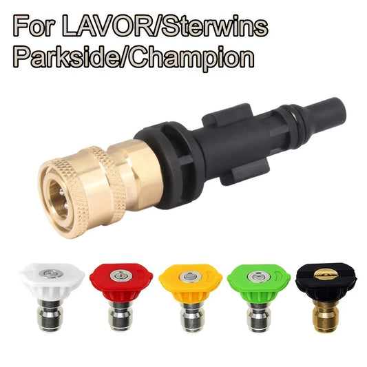 6-teiliges Hochdruckreiniger Adapter-Set – SwissGlanzGarage Ansicht 2