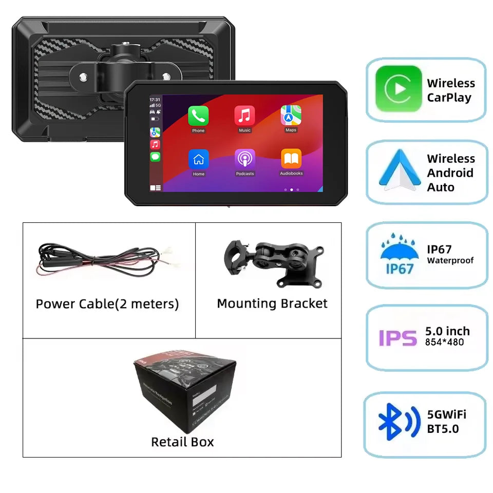 5 Zoll Motorrad GPS Navigation – SwissGlanzGarage Ansicht 6