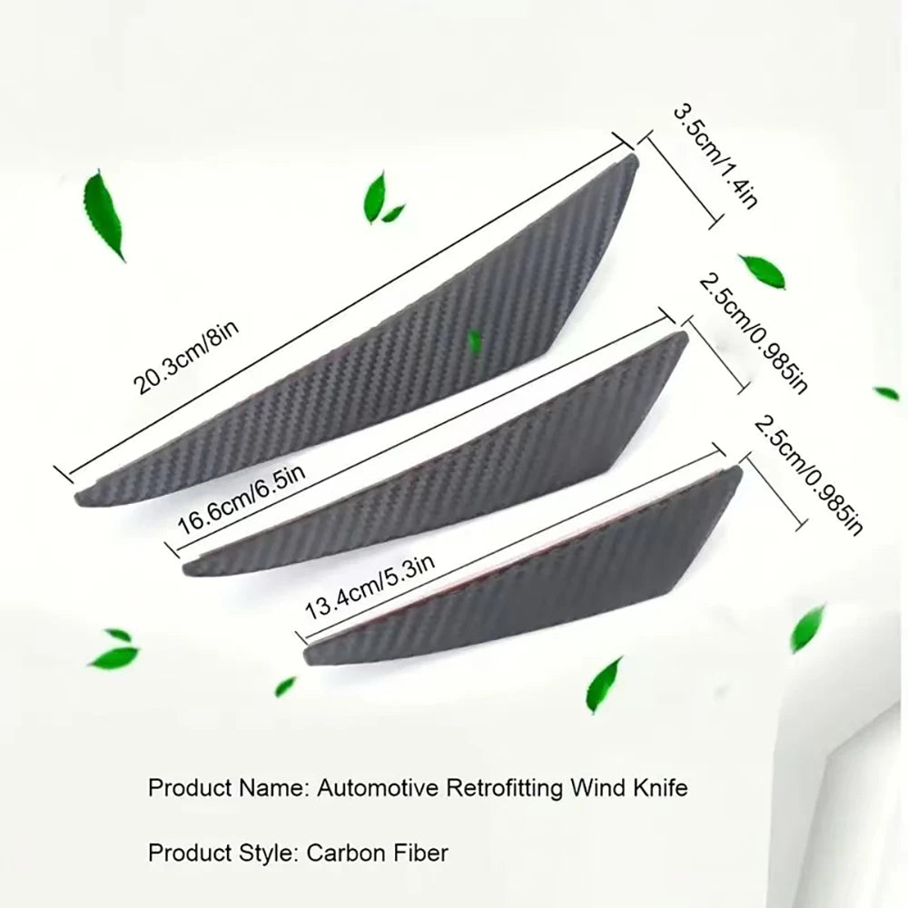 Frontstossstangen-Spoiler-Finnen Carbon-Look – SwissGlanzGarage Ansicht 6