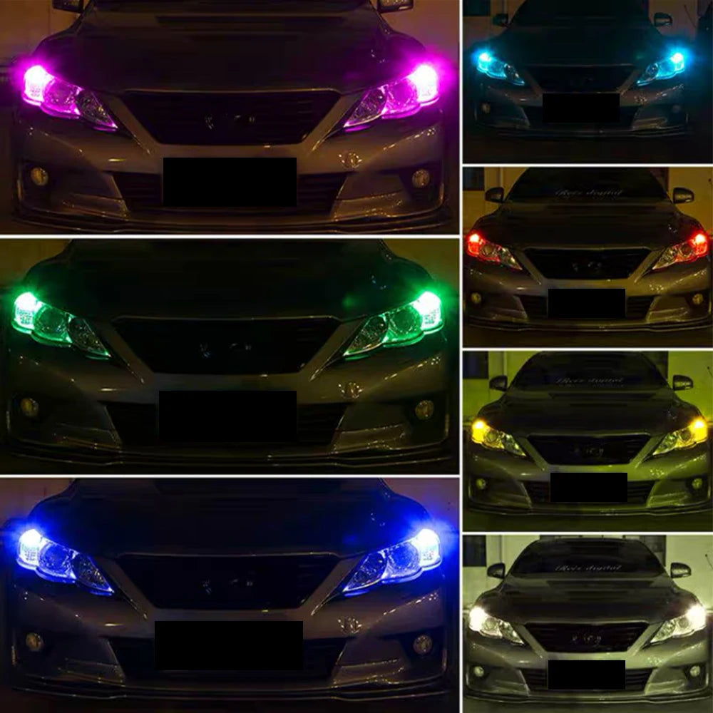 RGB T10 W5W LED Auto-Lampe Set – SwissGlanzGarage Ansicht 6