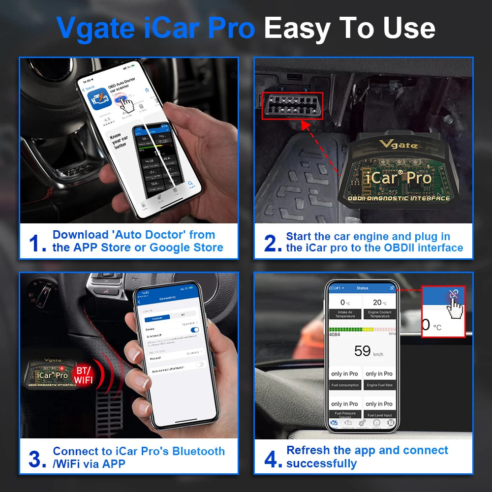 Vgate iCar Pro OBD2 WLAN/BT Scanner – SwissGlanzGarage Ansicht 6